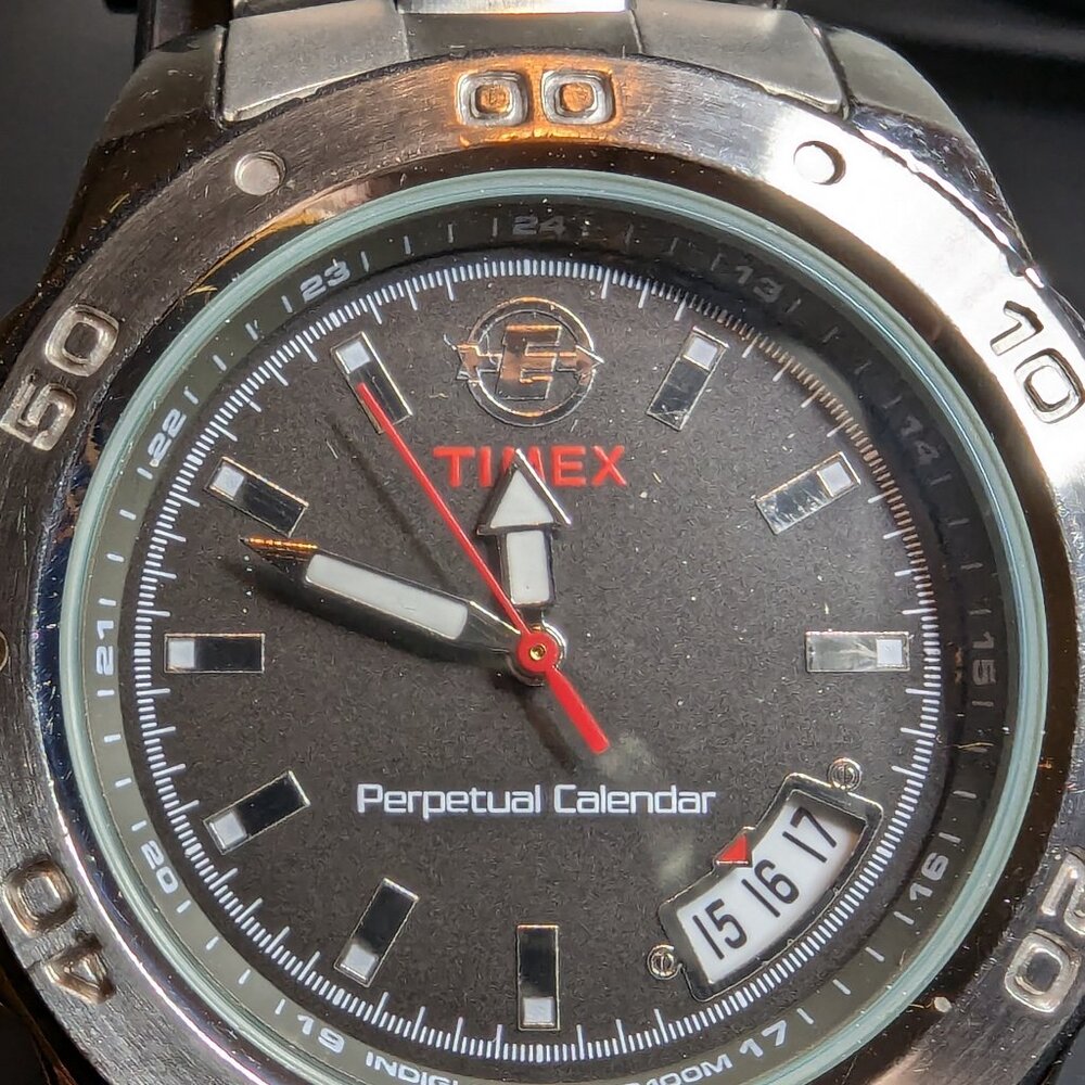 TIMEX Expedition Perpetual Calendar, Stainless Steel Quartz Watch